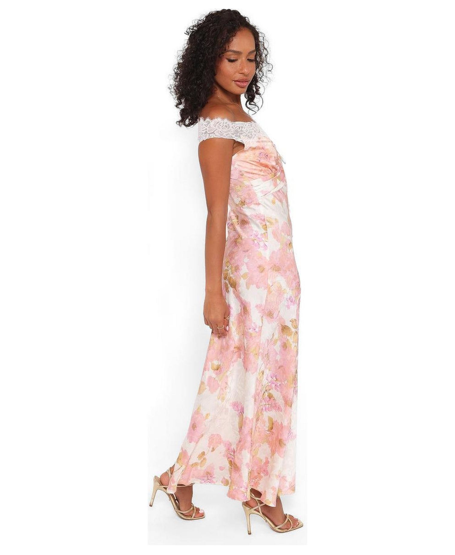 Women's Voss Off Shoulder Lace Maxi Dress