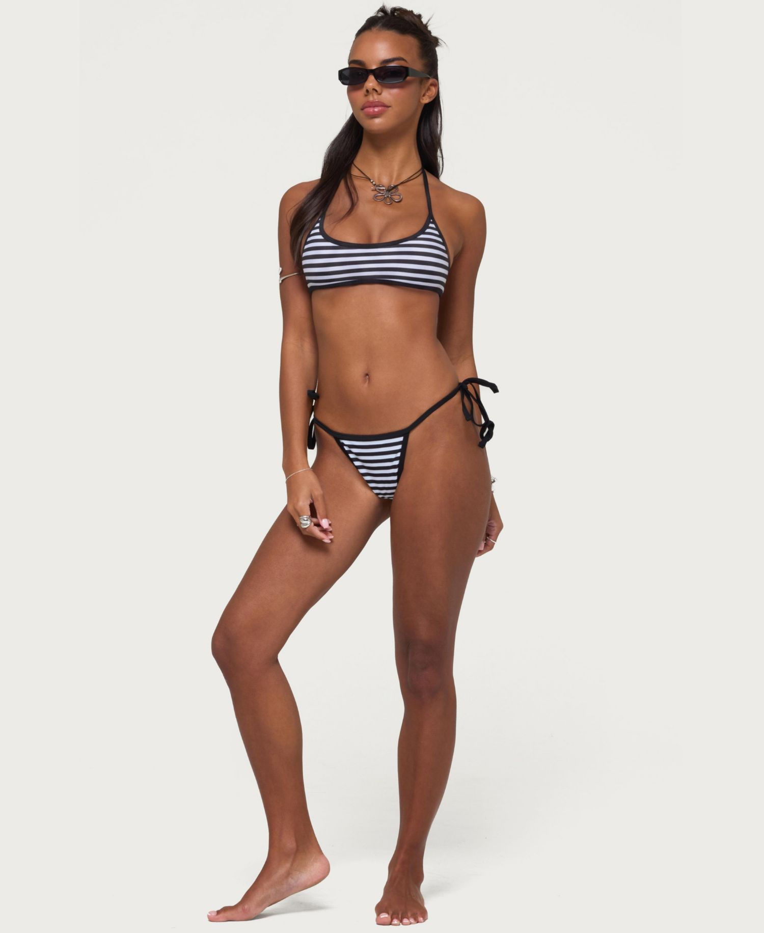 Women's Mckayla Striped String Bikini Bottom