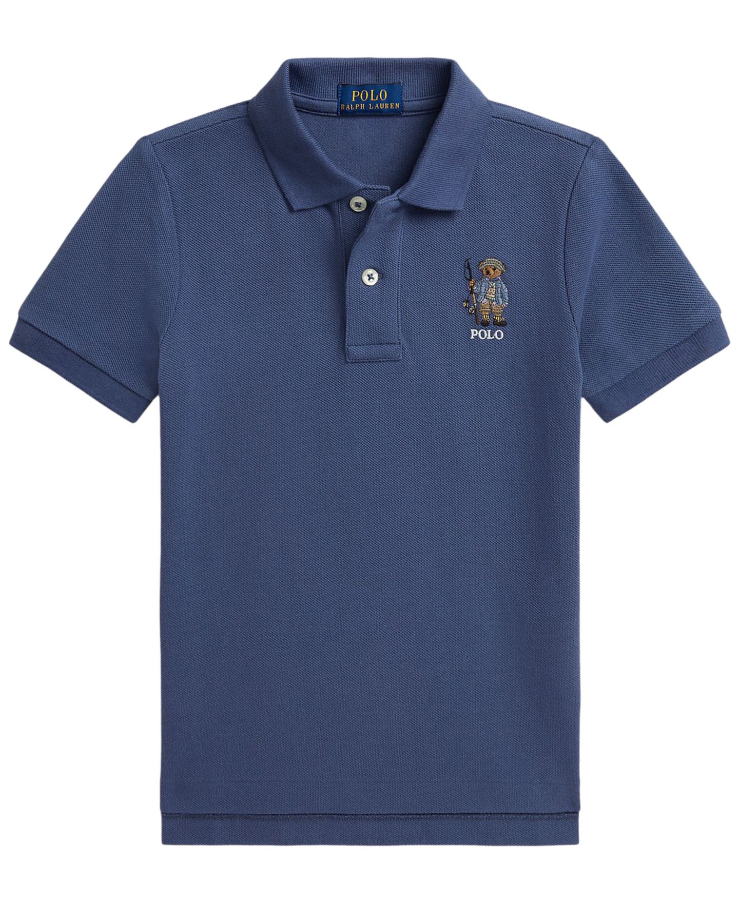 Поло Polo Ralph Lauren Polo Bear Short-Sleeve Polo Shirt для мальчиков, цвет: Королевский синий — фото 1