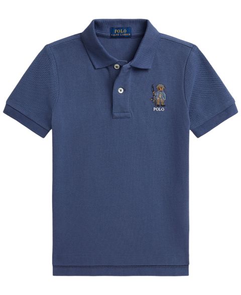 Поло Polo Ralph Lauren Polo Bear Short-Sleeve Polo Shirt для мальчиков, цвет: Королевский синий