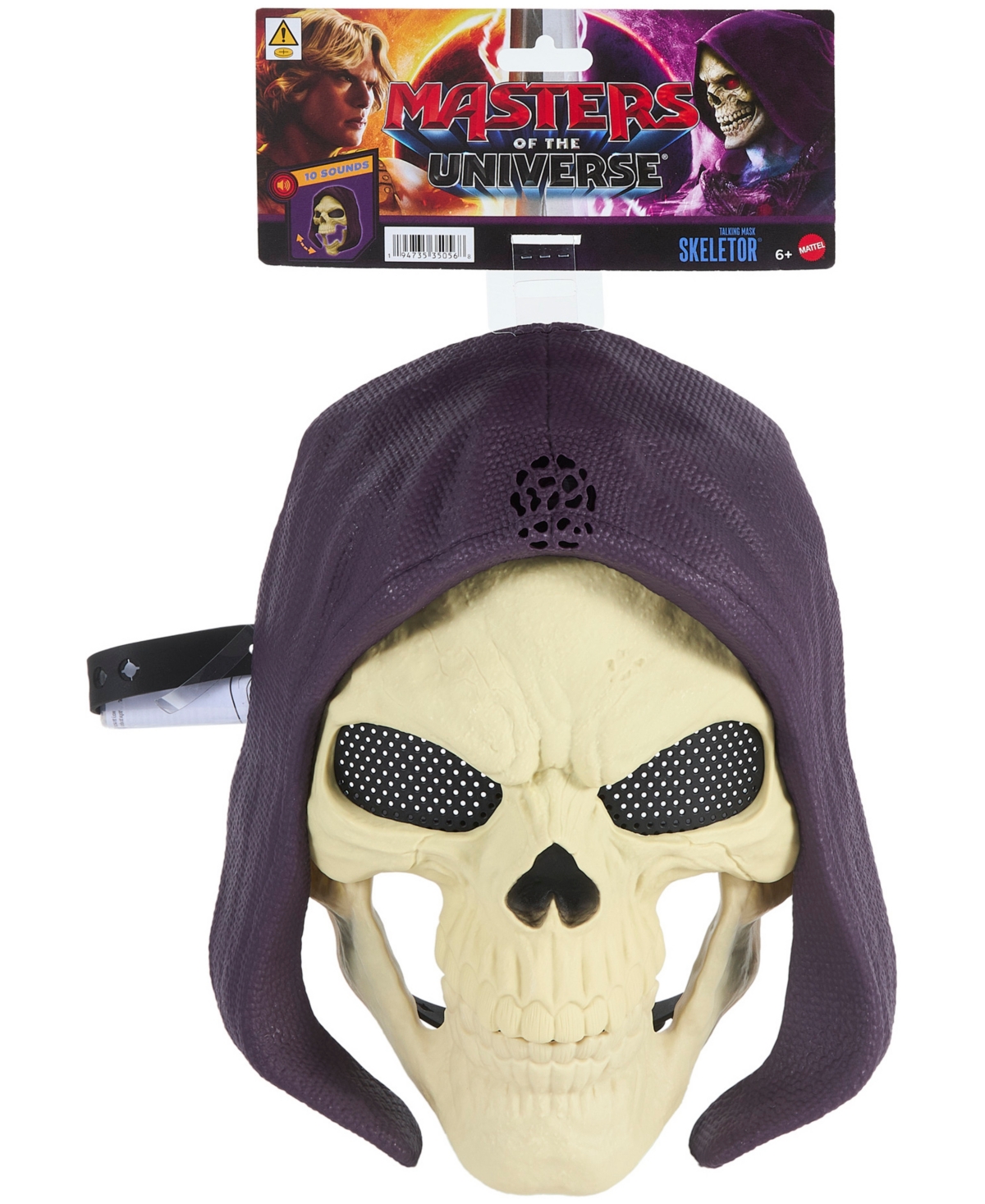 Masters of the Universe Skeletor Mask Movie Look, Lights & Sounds Roleplay Costume Face Cover