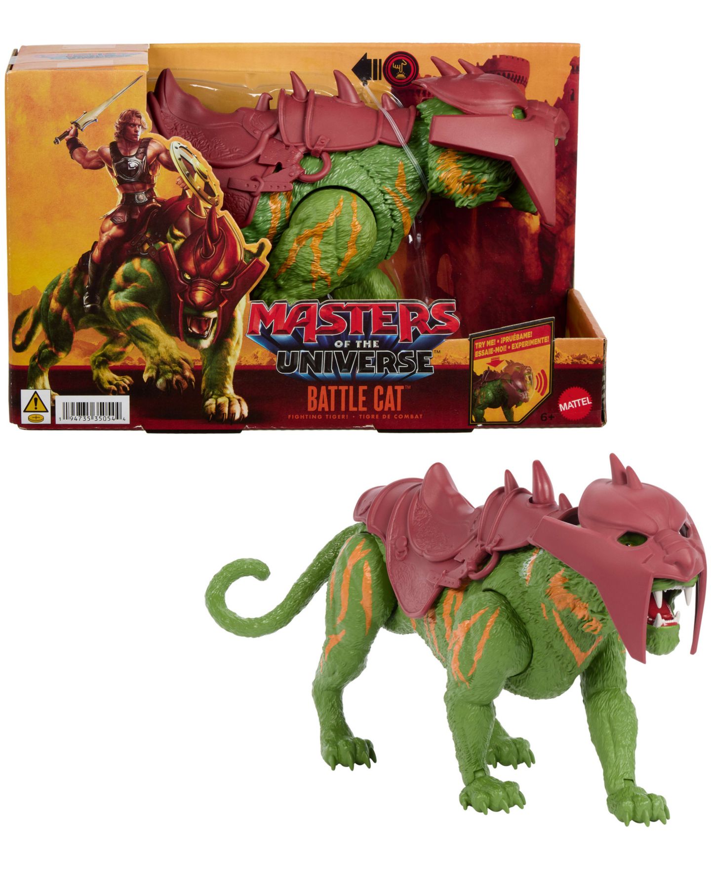 Детская фигурка Masters Of the Universe Battle Cat Chomp & Roar Movie Action Figure, Ages 6+ — фото 6