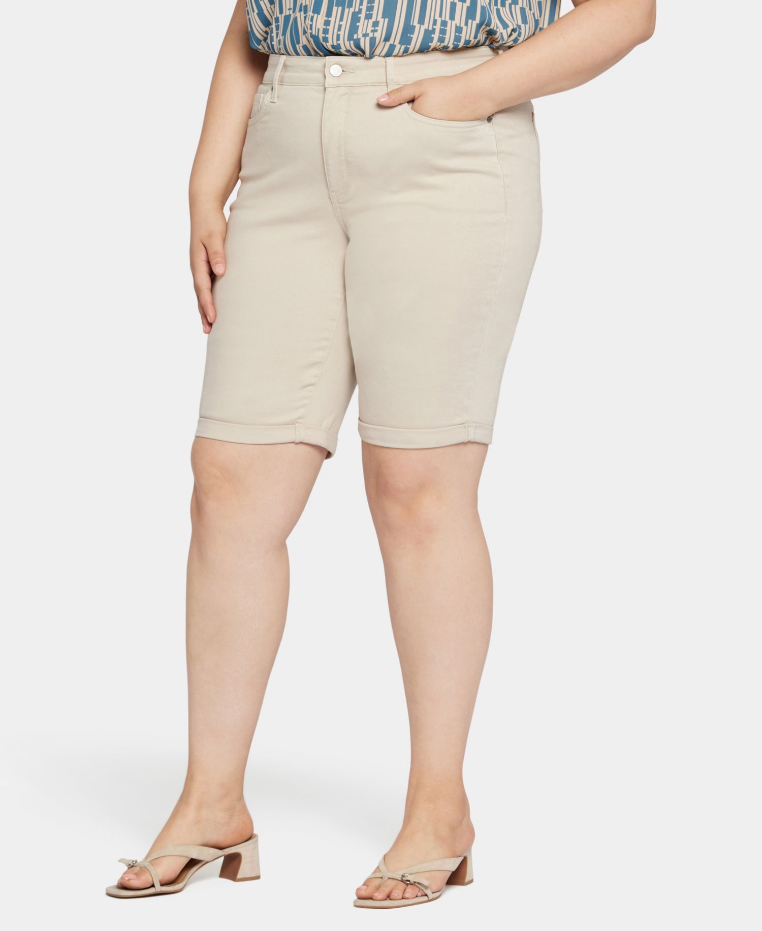 Plus Size Briella Roll Cuff Short with Lift Tuck Technology