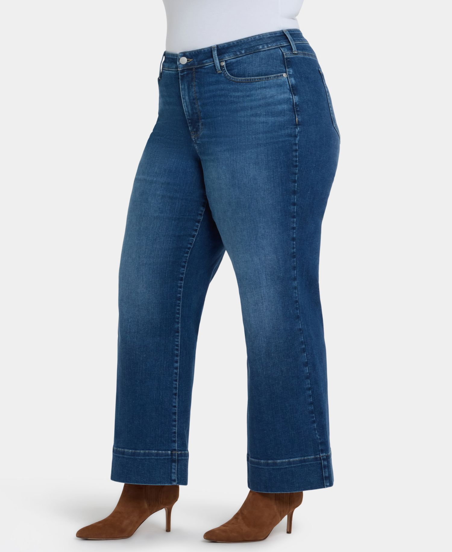 Plus Size Teresa Wide-Leg Jeans with Lift Tuck Technology