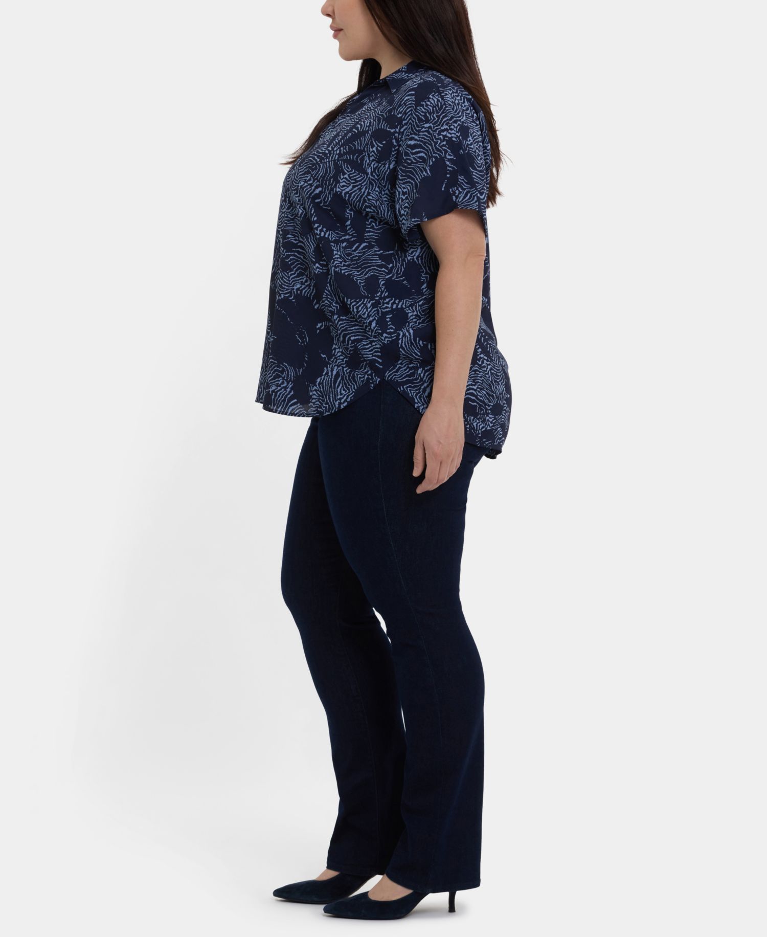 Plus Size Becky Short-Sleeve Top