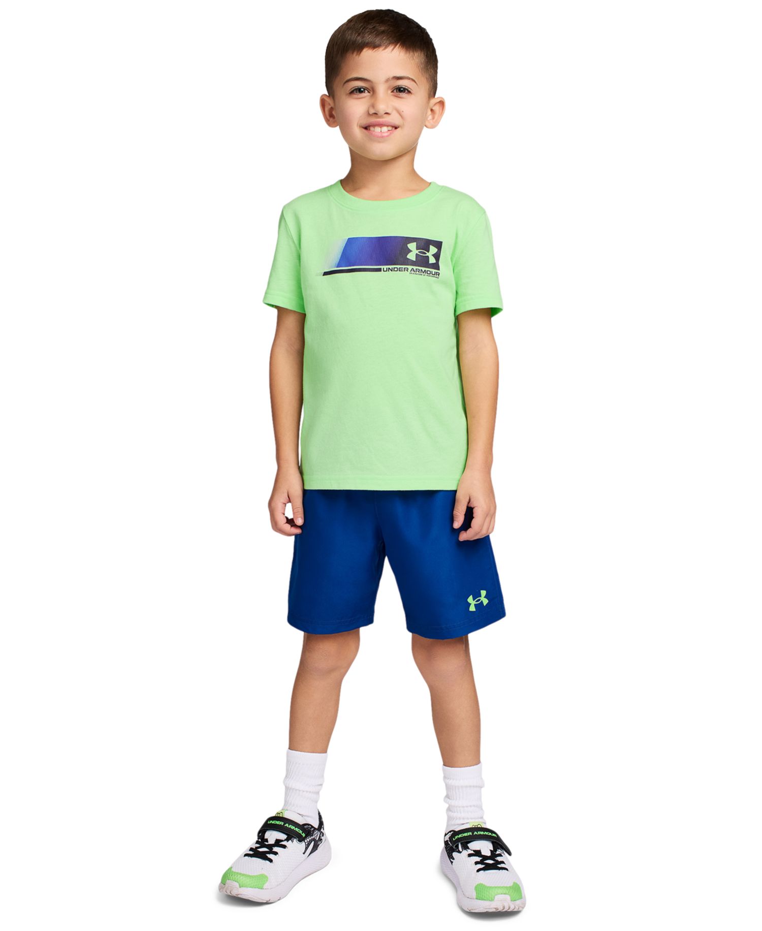 Boys' 2T-7 Short-Sleeve T-Shirt and Shorts, 2-Piece Set
