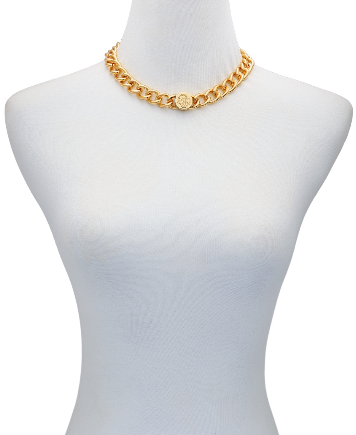 Guess Gold-Tone G Pendant Necklace