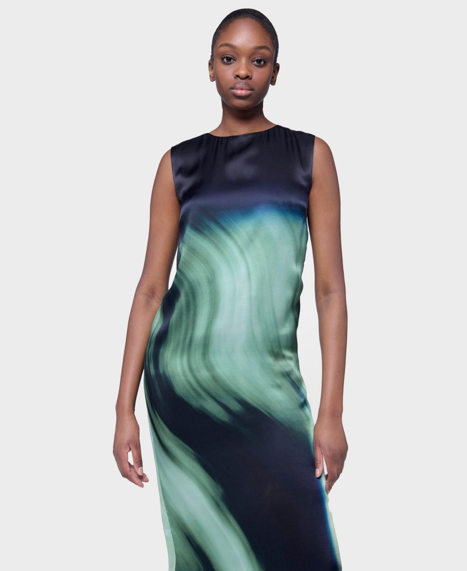 Women's Sleeveless Printed Dress