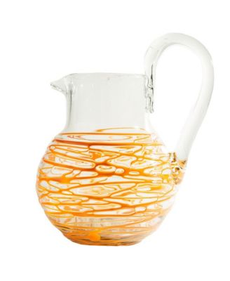 Handblown Glass Pitcher - Aqua