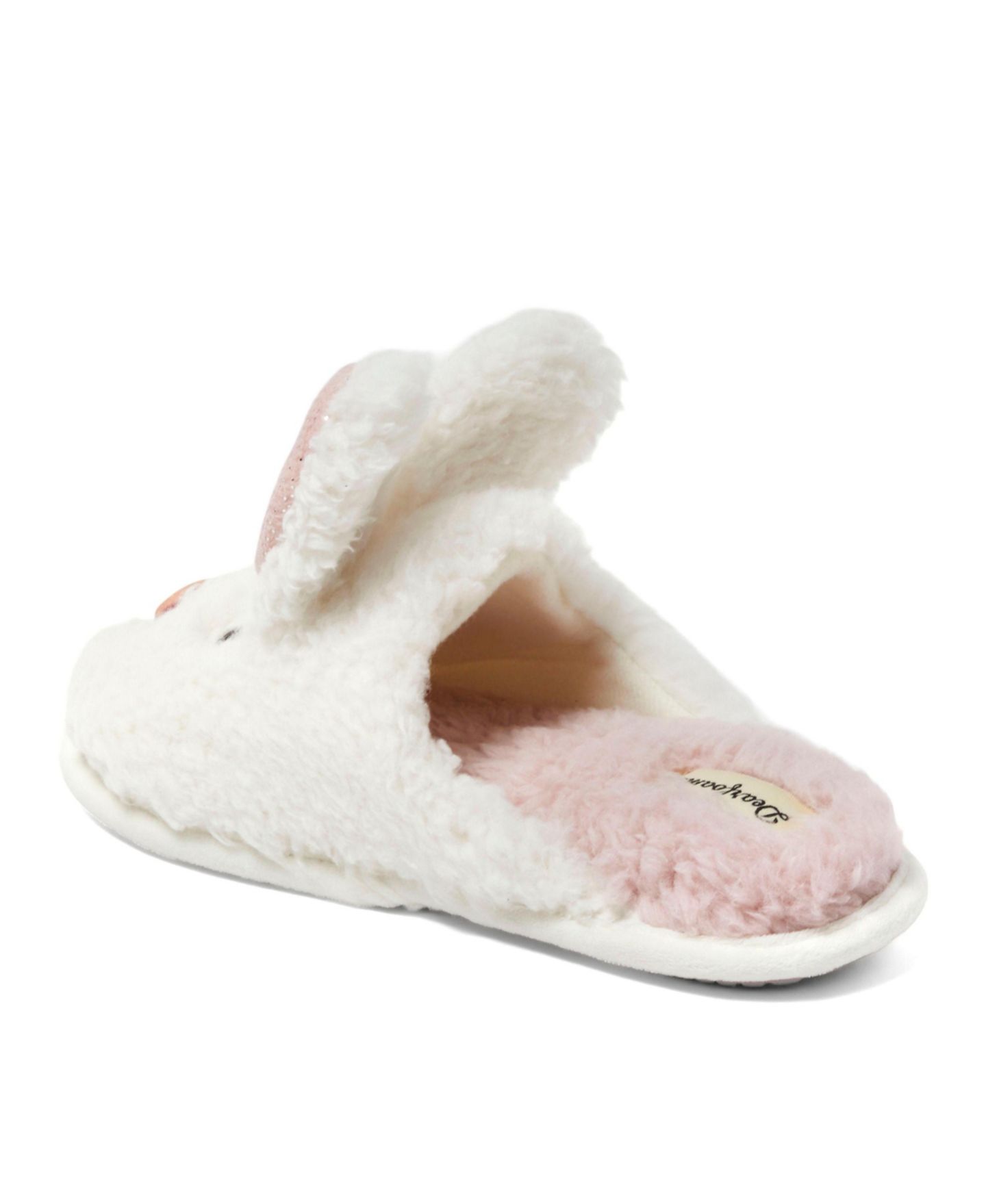 Женские тапочки Dearfoams Shay Novelty Easter Bunny Rabbit Scuff Slipper, цвет: Муслиновый — фото 3