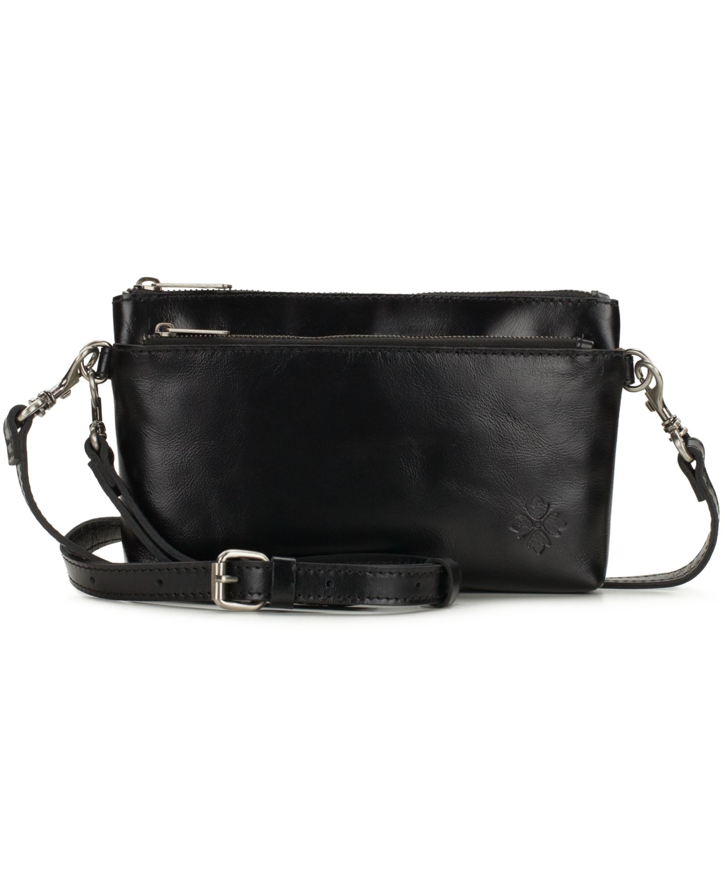 Женская сумка Patricia Nash Mignon Small Leather Wristlet Crossbody, цвет: Чёрный — фото 1