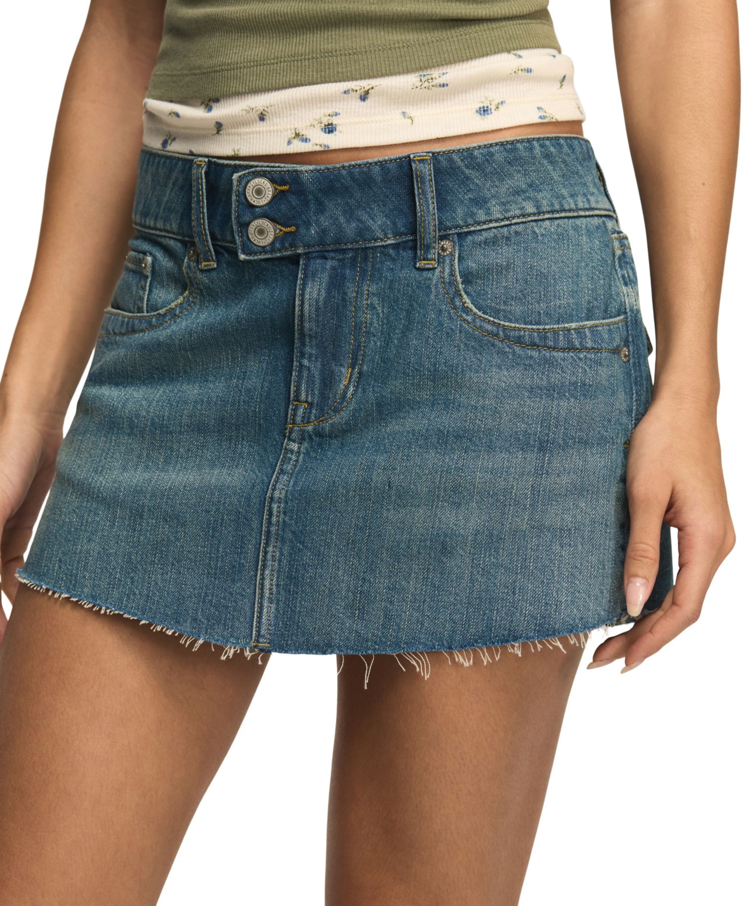 Women's Denim Micro 5-Pocket Styling Mini Skirt