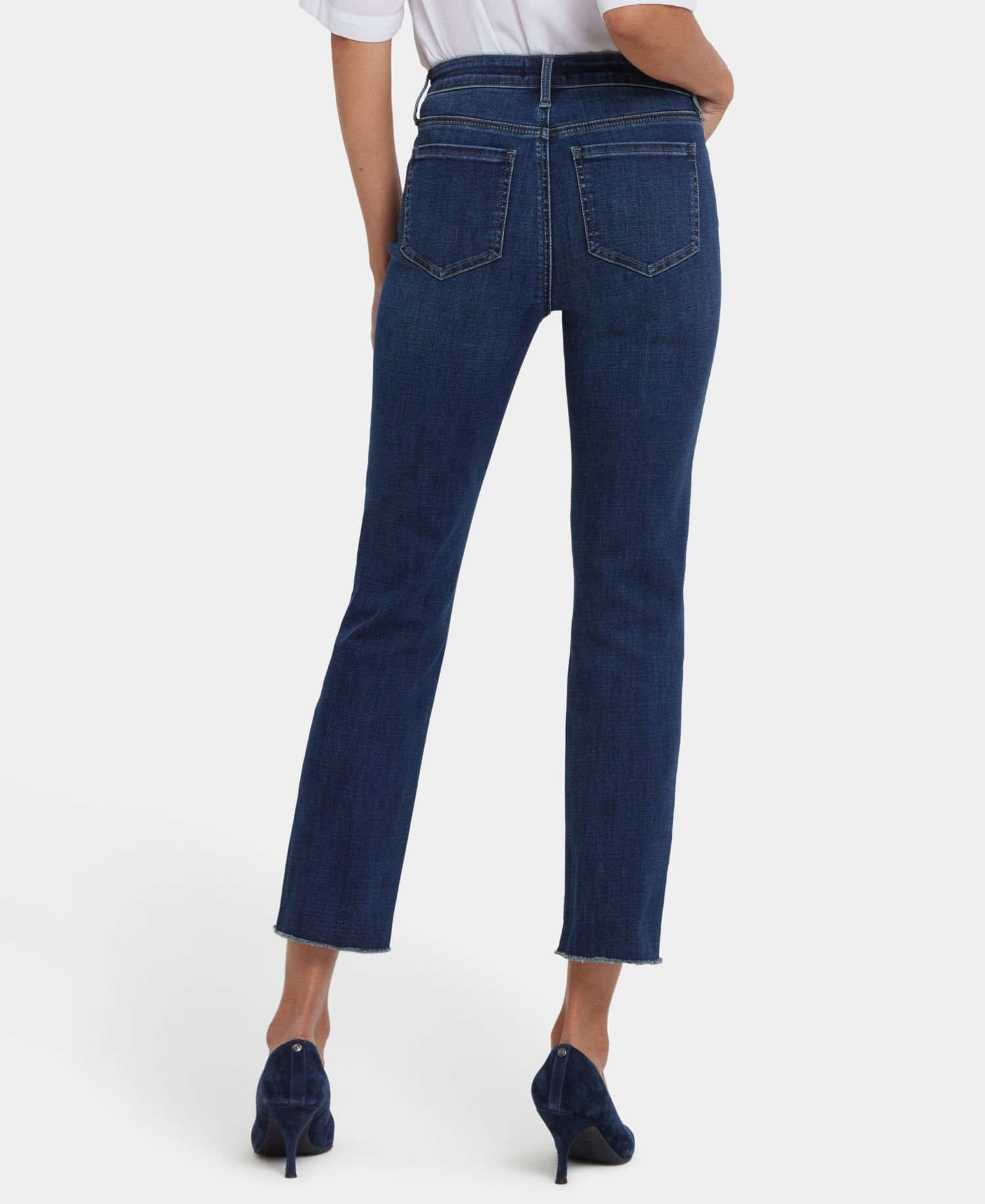 Petite Sheri Slim Ankle Jeans with Rolled Cuffs and Lift Tuck Technology
