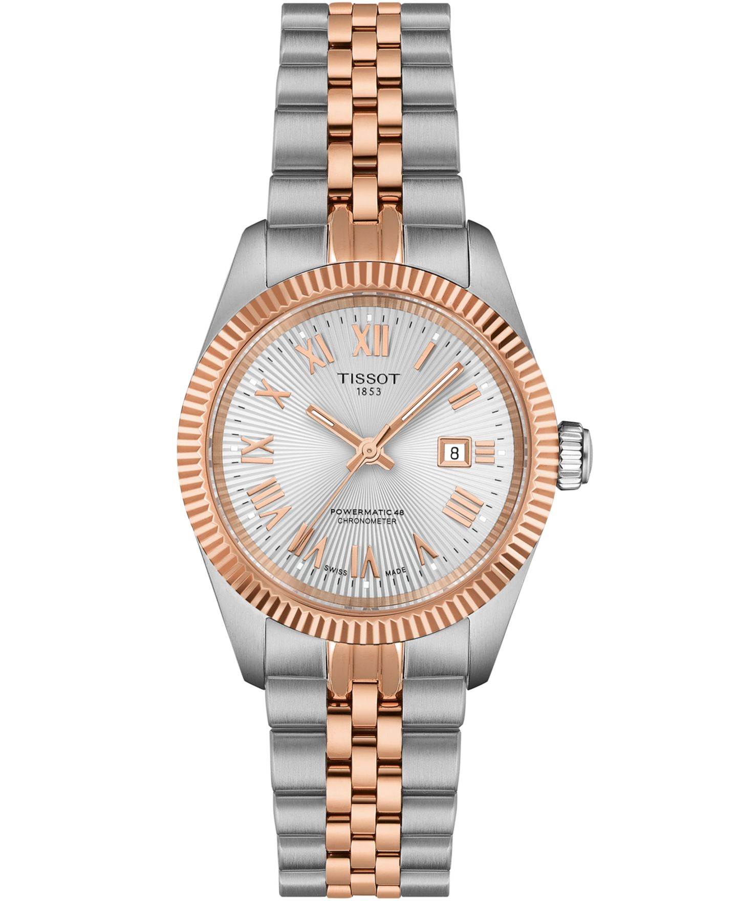 Женские часы Tissot Ballade Power Two-Tone Stainless Steel Bracelet Watch, 30mm — фото 1