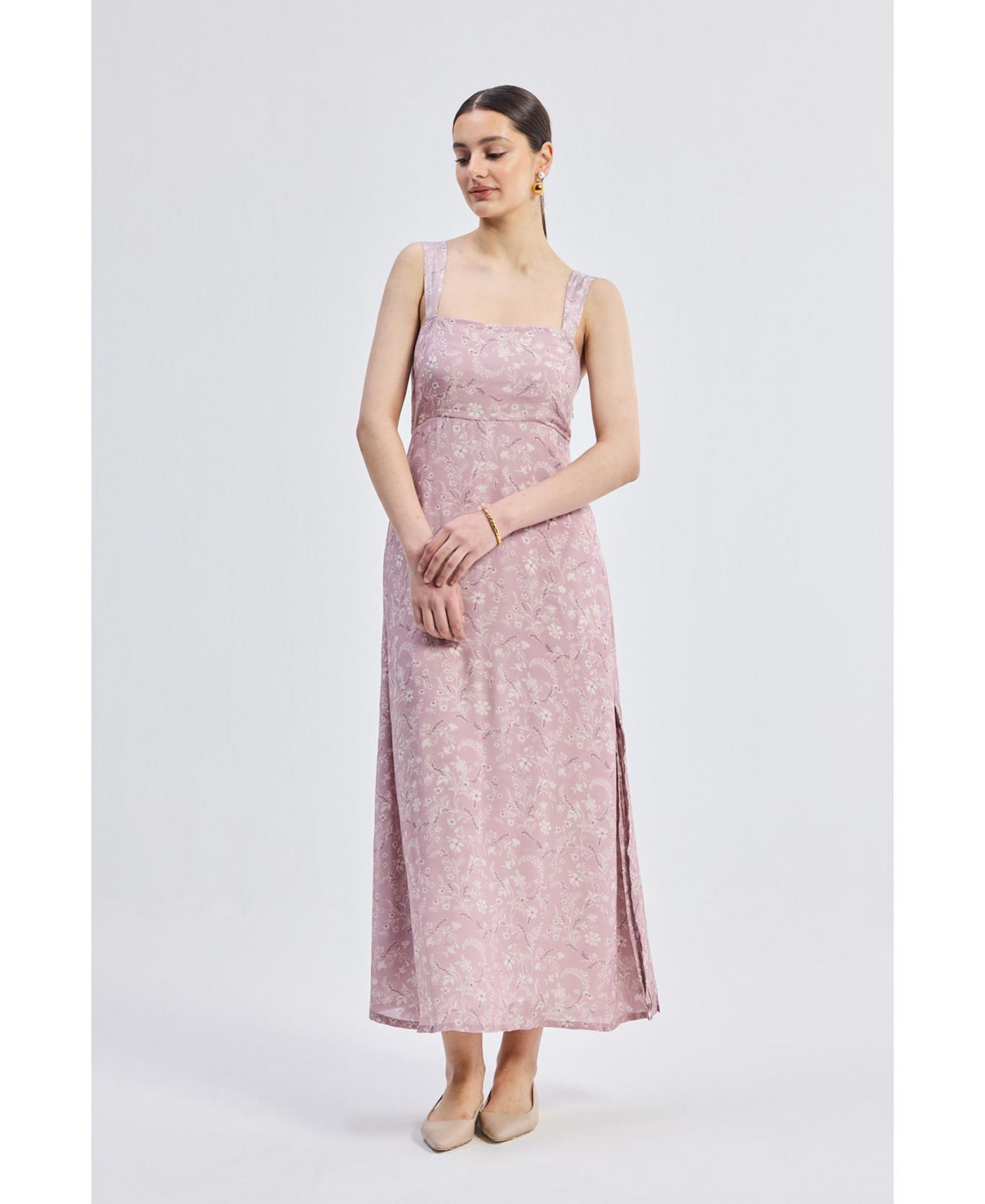 Women's Perfect Floral Maxi with Tapered Straps