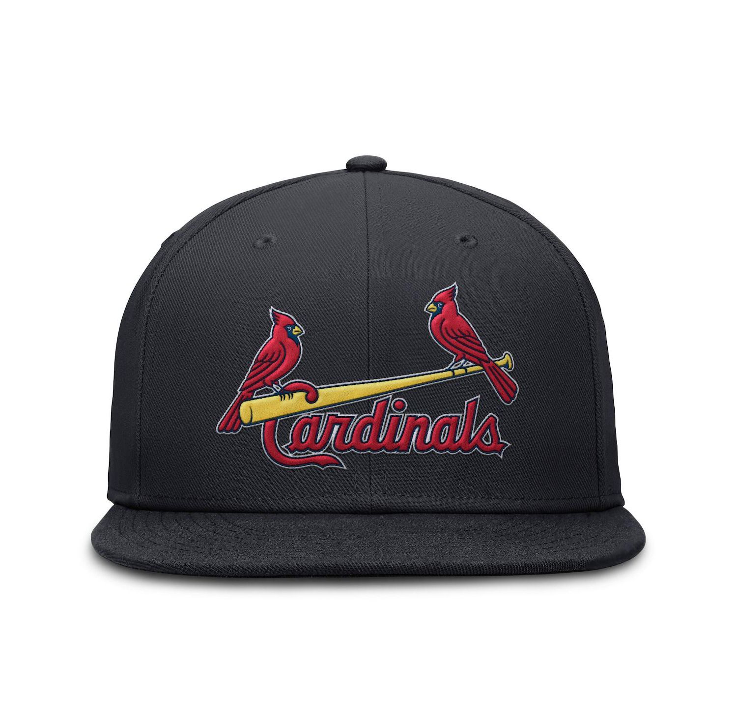 Men's Navy St. Louis Cardinals Wordmark Dri-FIT Round Bill True Fitted Hat