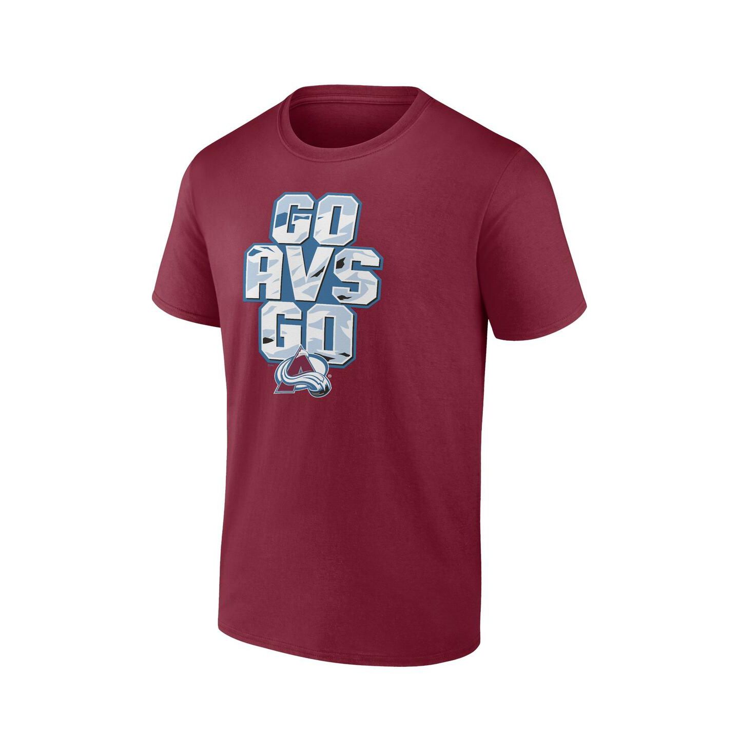 Мужская футболка Fanatics Burgundy Colorado Avalanche Local — фото 2