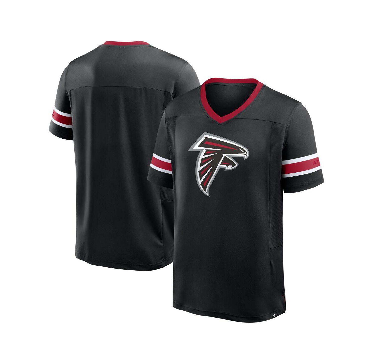 Men's Black Atlanta Falcons Hometown Premium Hashmark V-Neck T-Shirt