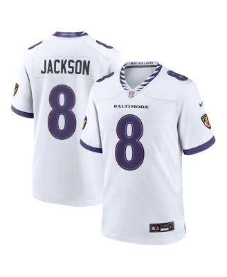 Men's Lamar Jackson White Baltimore Ravens Game Jersey