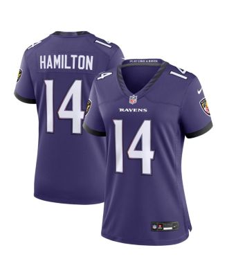 Women's Kyle Hamilton Purple Baltimore Ravens Team Game Jersey