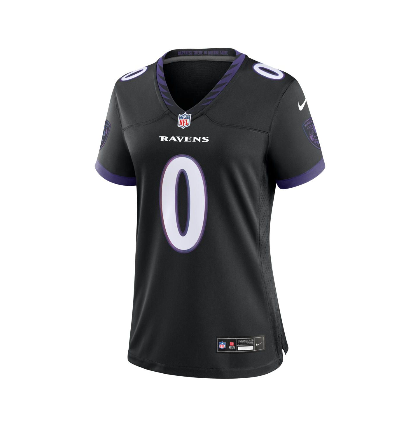 Женский топ Nike Roquan Smith Black Baltimore Ravens Alternate Game Jersey — фото 2