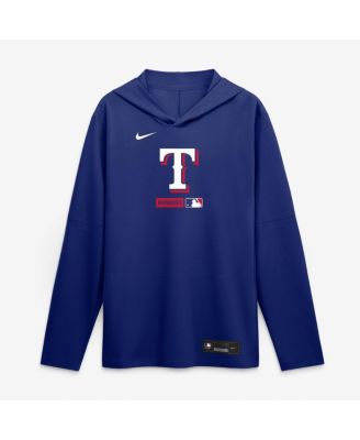 Men's Royal Texas Rangers Authentic Collection Dri-FIT Long Sleeve Hooded T-Shirt