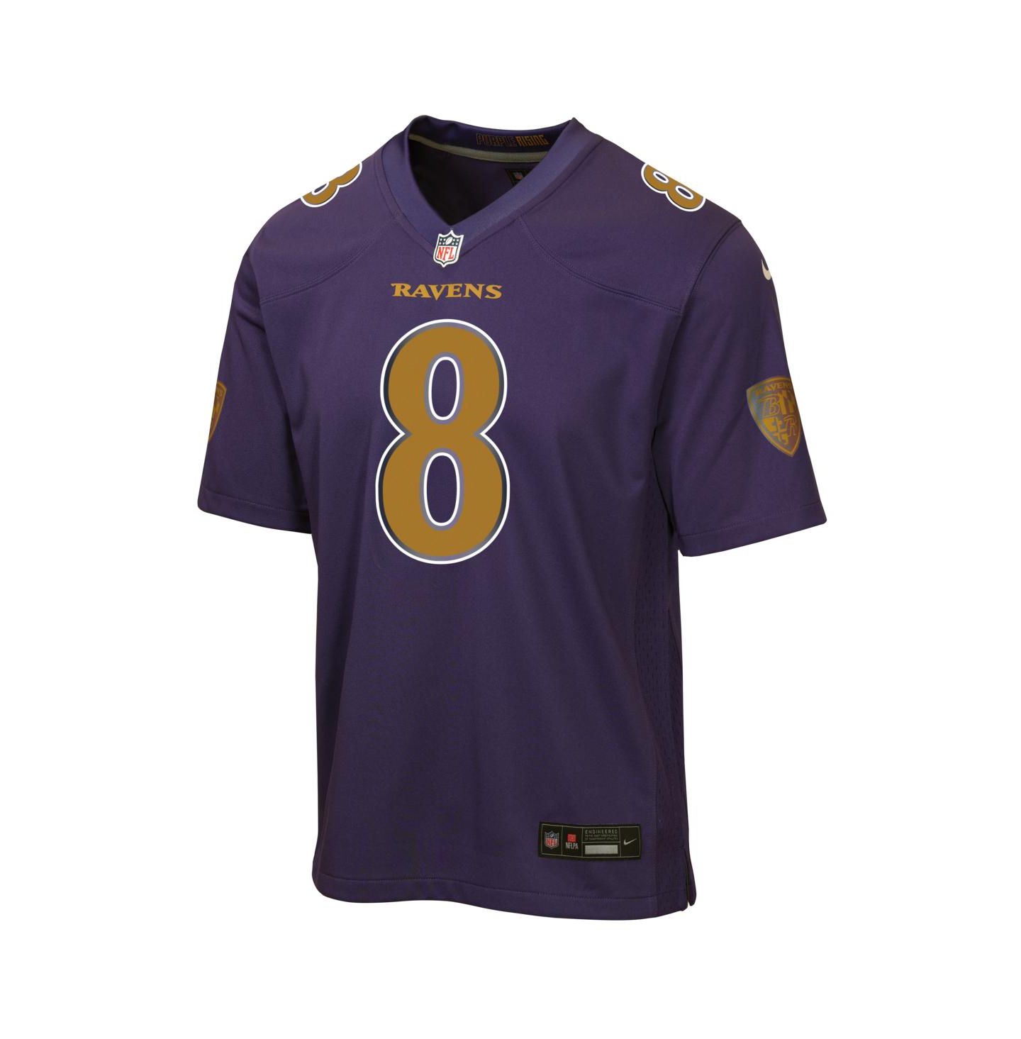 Детское джерси Nike Lamar Jackson Baltimore Ravens Alternate 2 Game, Purple — фото 2