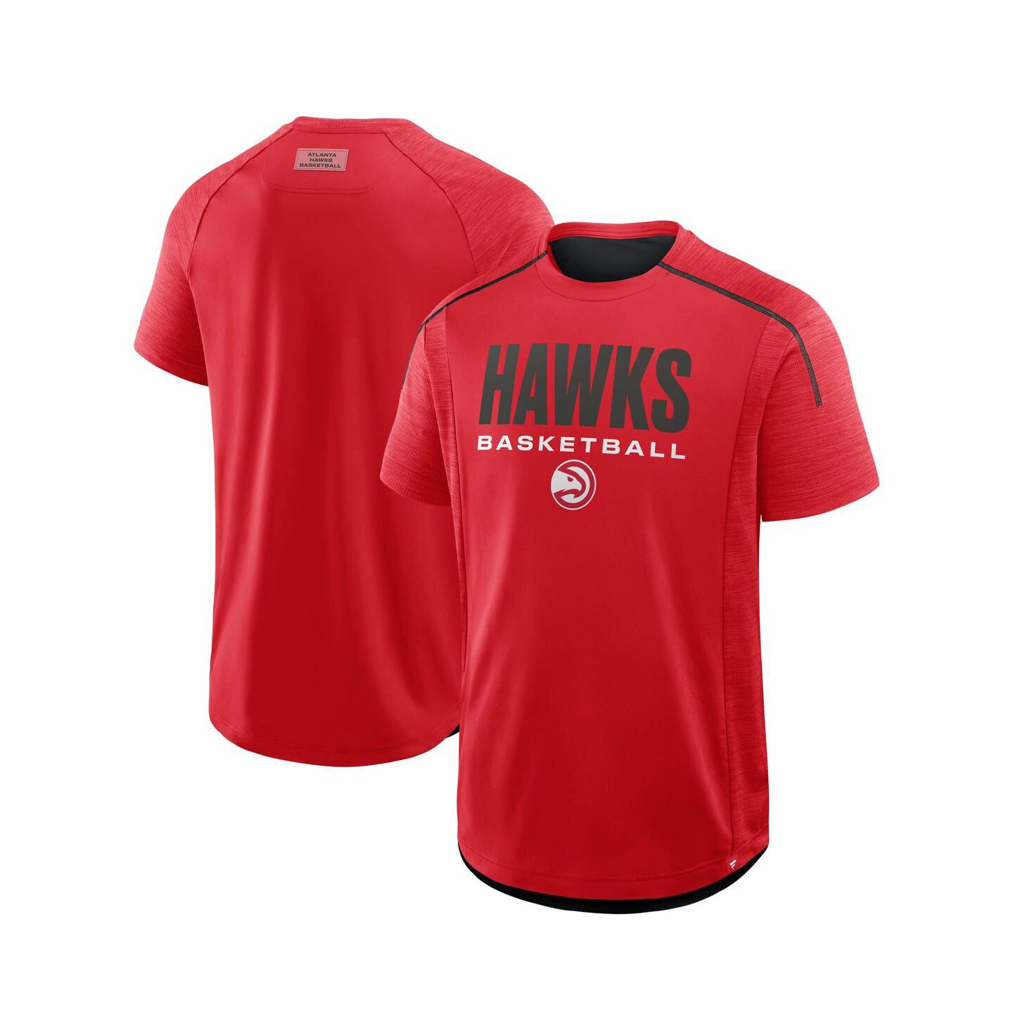 Мужская футболка Fanatics Red Atlanta Hawks Inbound Pass Play Practice — фото 1