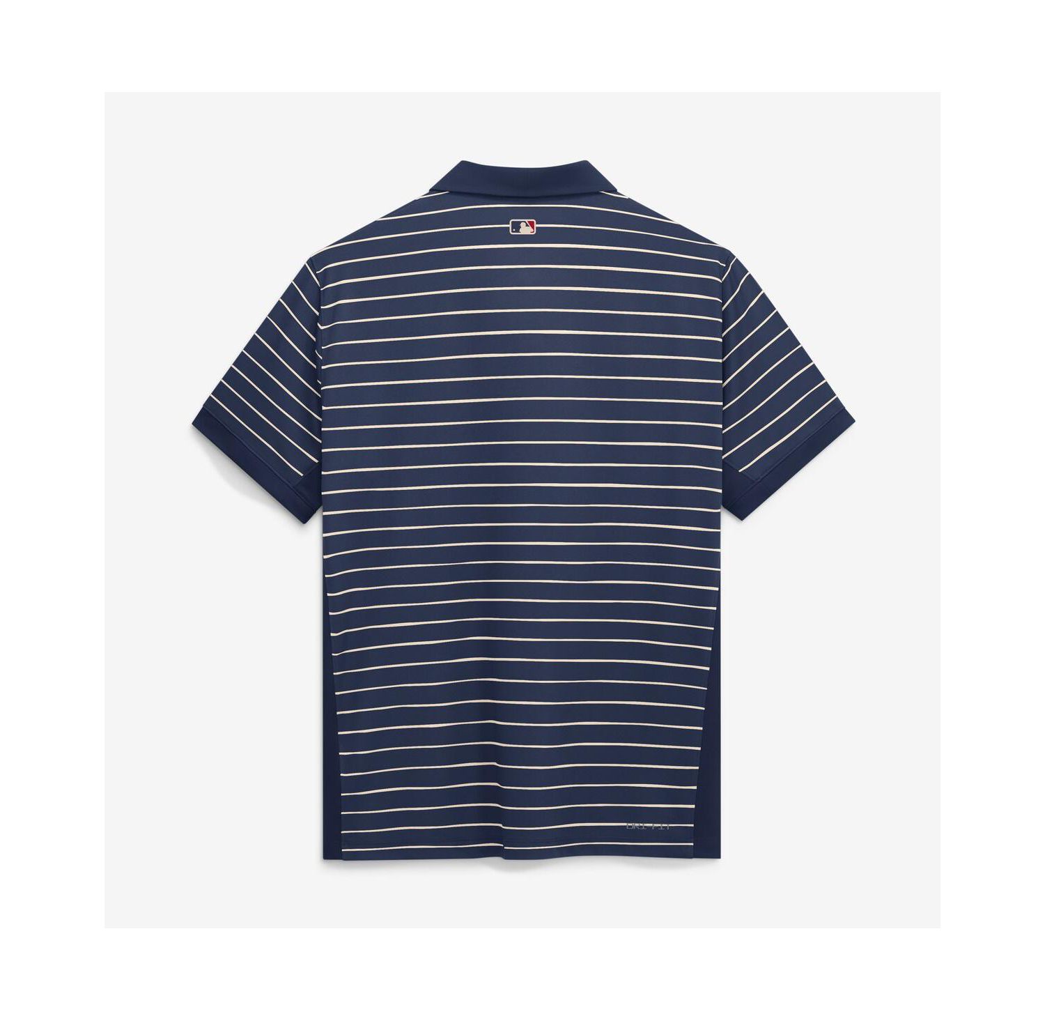 Men's Navy/Cream Cleveland Guardians Authentic Collection City Connect Striped Victory Dri-FIT Polo Shirt