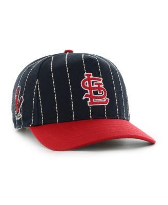 Men's x Rawlings Navy/Red St. Louis Cardinals Pinstripe Hitch Adjustable Hat