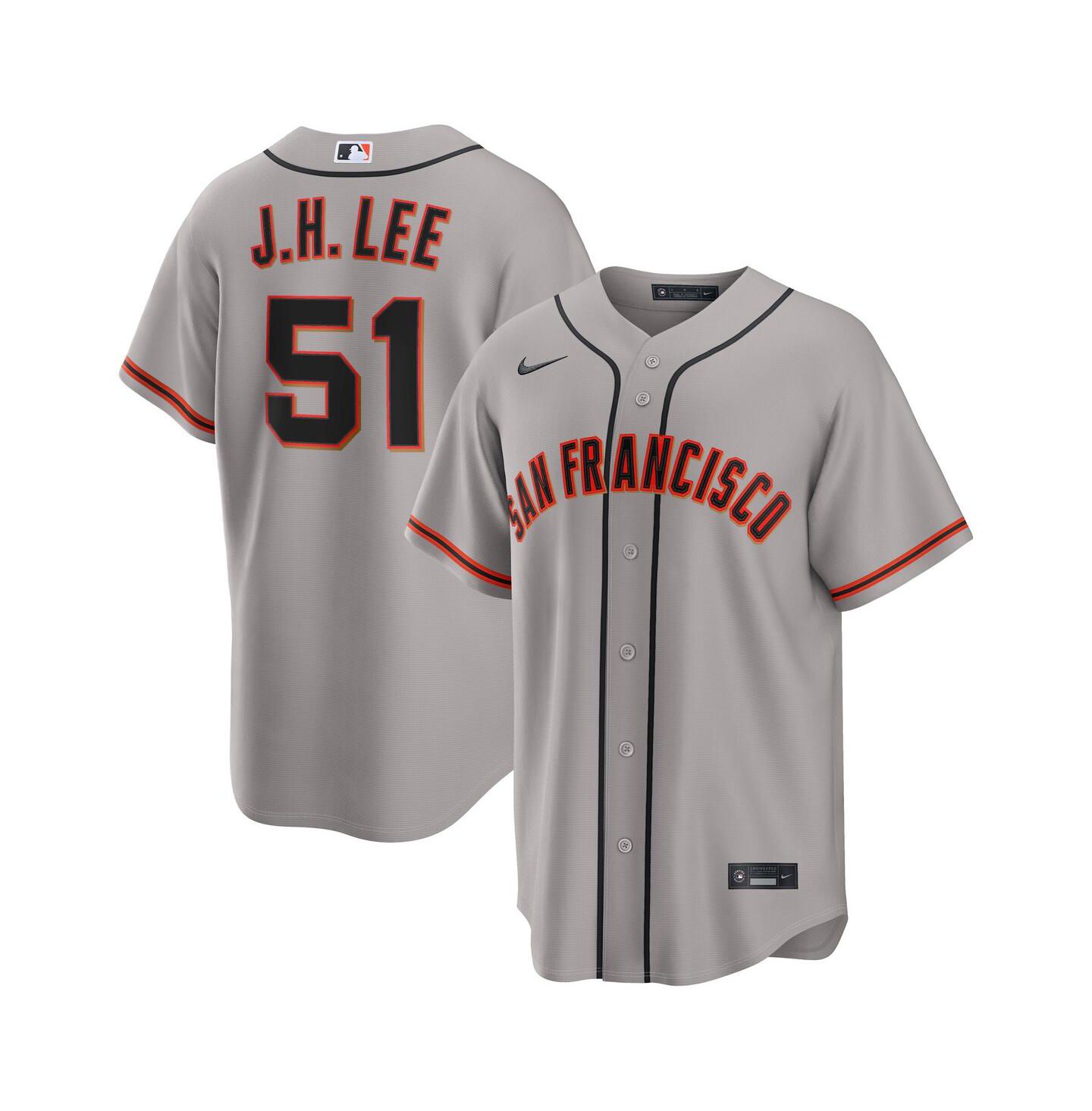 Мужское выездное джерси-реплика Nike Jung Hoo Lee San Francisco Giants, Gray — фото 1