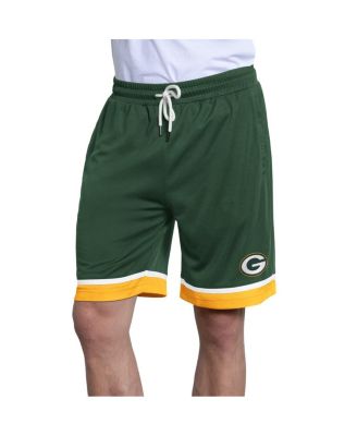 Men's Green Green Bay Packers Power Play Mesh Shorts
