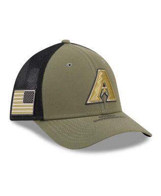 Men's Olive Arizona Diamondbacks 2026 Armed Forces Day 39THIRTY M-Crown Flex Hat