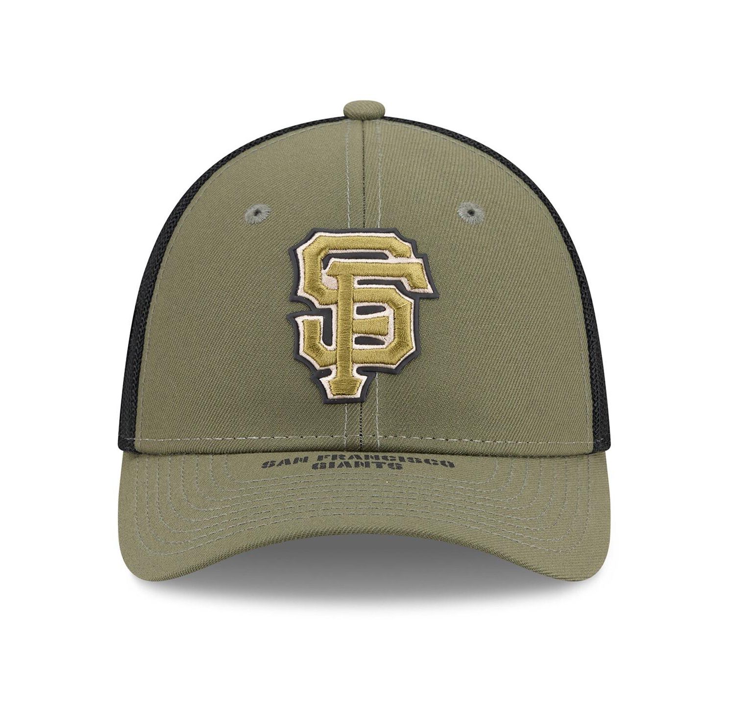Men's Olive San Francisco Giants 2026 Armed Forces Day 39THIRTY M-Crown Flex Hat