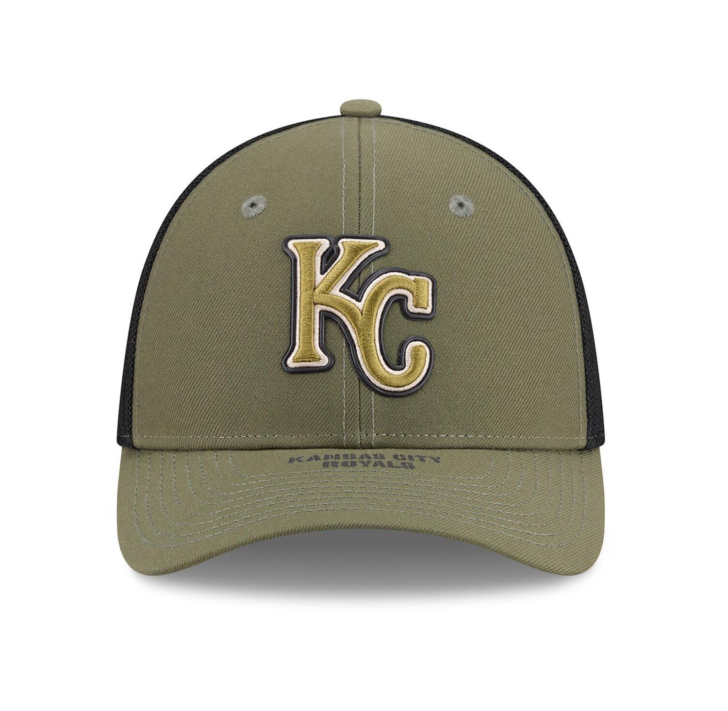 Men's Olive Kansas City Royals 2026 Armed Forces Day 39THIRTY M-Crown Flex Hat
