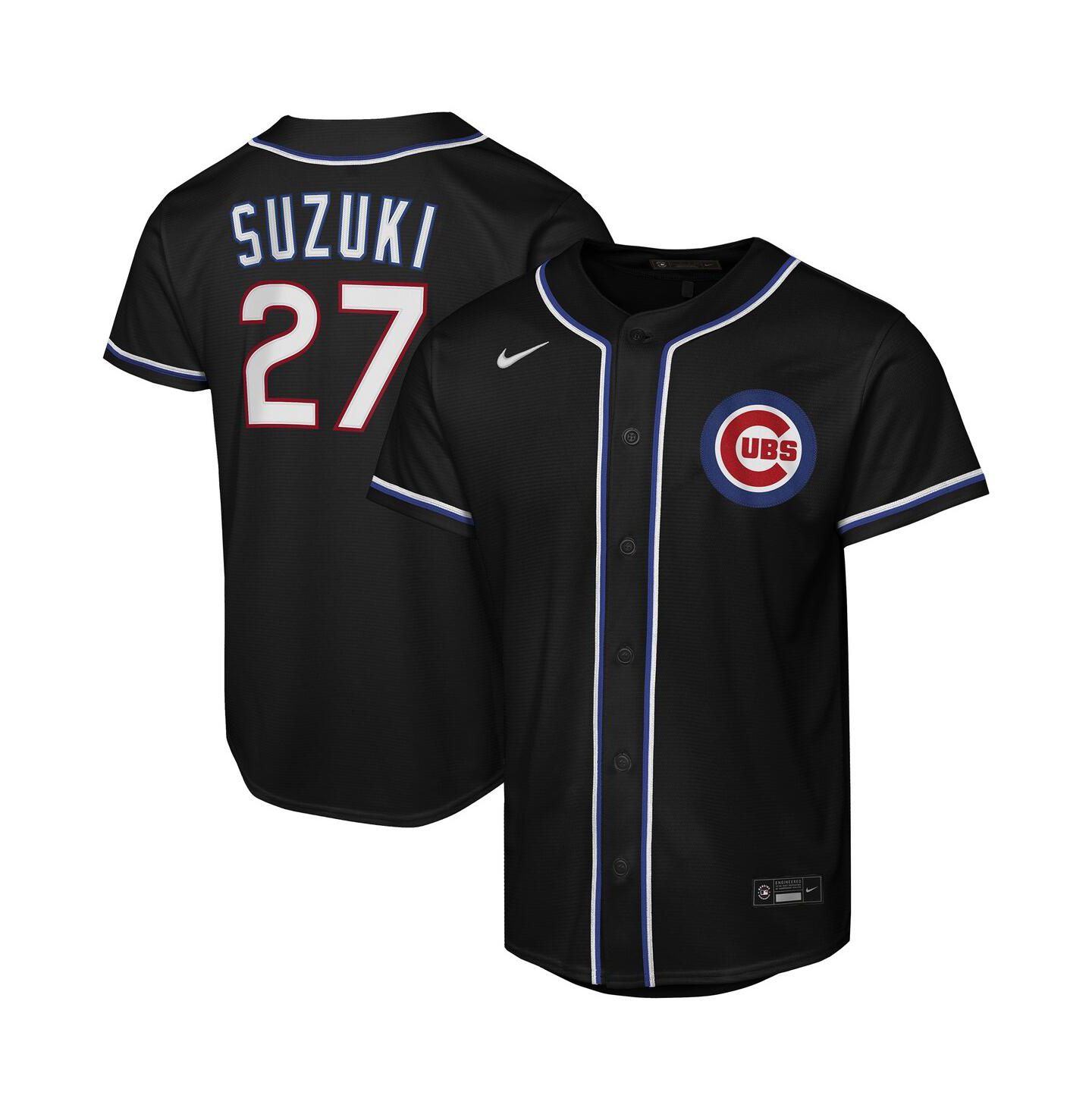 Детское джерси Nike Seiya Suzuki Chicago Cubs Fashion Replica Player, Black — фото 1