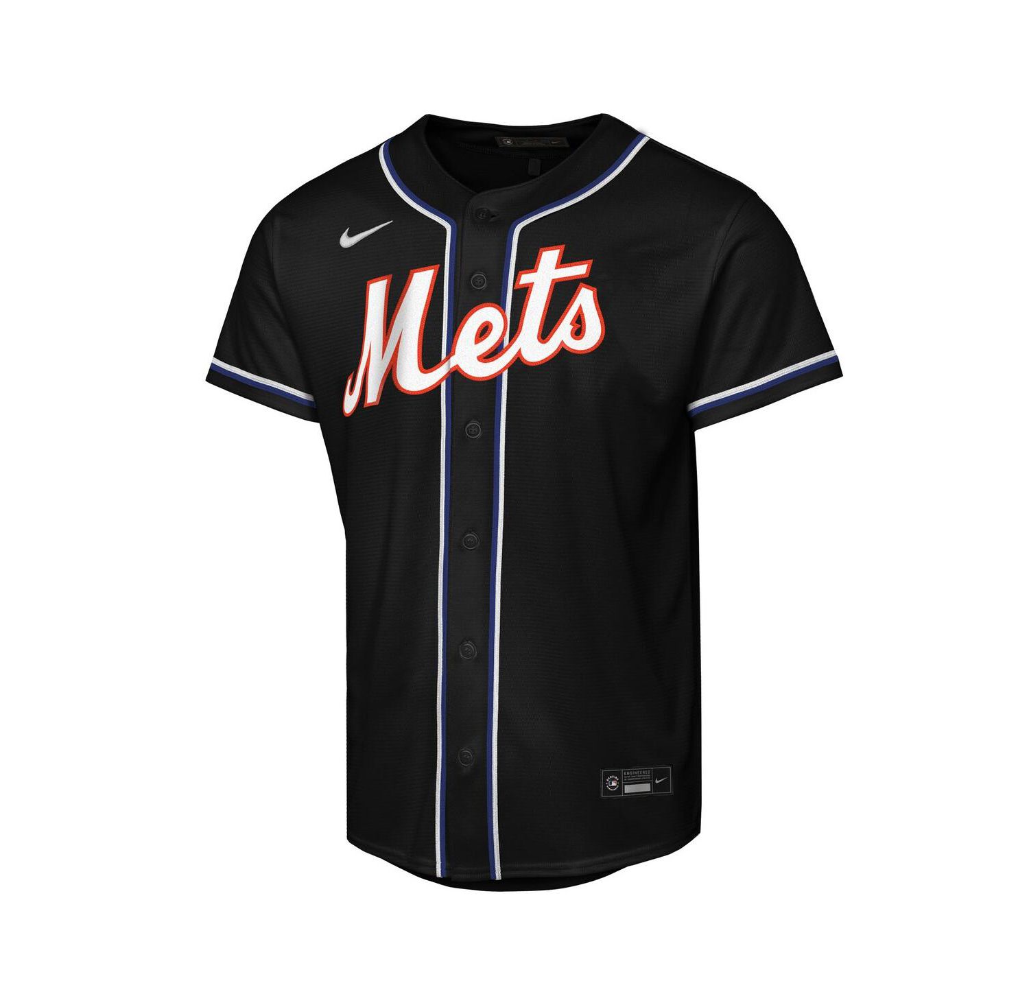 Big Boys and Girls Francisco Lindor Black New York Mets Fashion Replica Player Jersey
