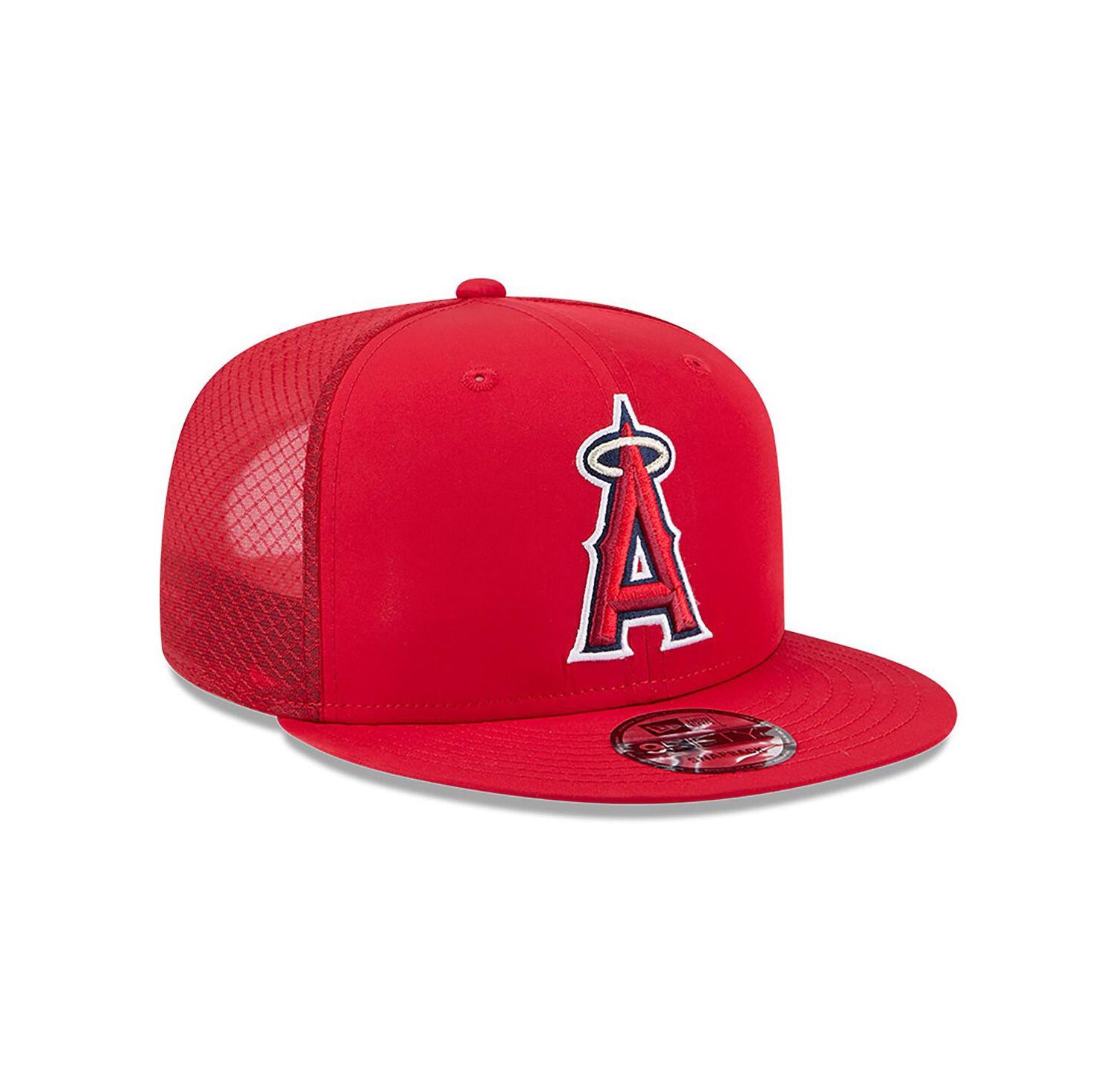 Men's Red Los Angeles Angels 2026 Batting Practice 9FIFTY Snapback Hat