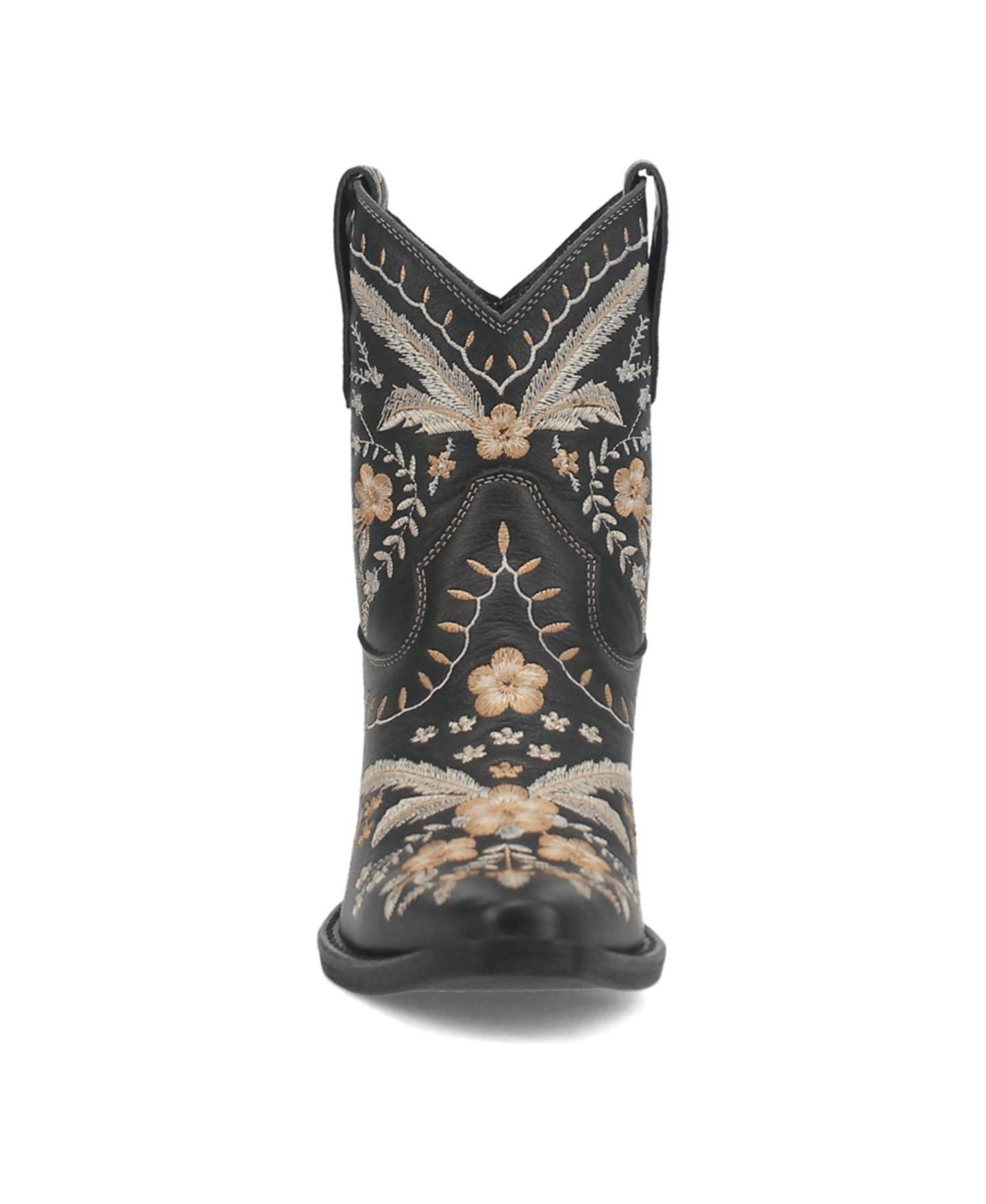 Женские ботинки Dingo Primrose Leather Booties, цвет: Чёрный — фото 4