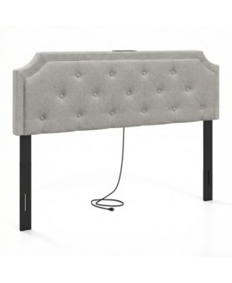Modern Tufted Headboard with Upholstered Design for Comfortable Bed Back Support