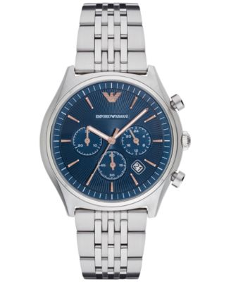 Emporio Armani - Men's Chronograph Zeta Stainless Steel Bracelet Watch 43mm AR1974