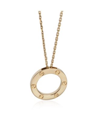 Yellow Gold  Love Necklace