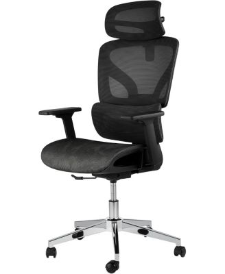 Ergonomic Mesh Office Chair with High Back Support,3D Adjustable Armrests and Smooth Wheels,Breathable Desk Computer Chair for Work,Study