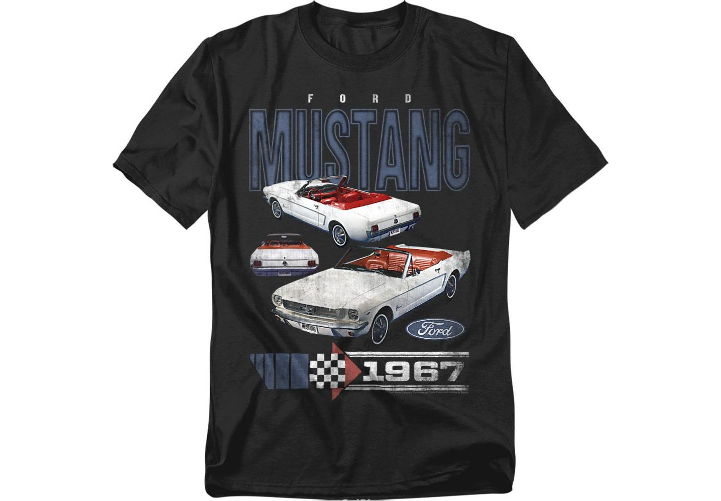 Мужская футболка Mustang Ford 67, цвет: Чёрный — фото 1