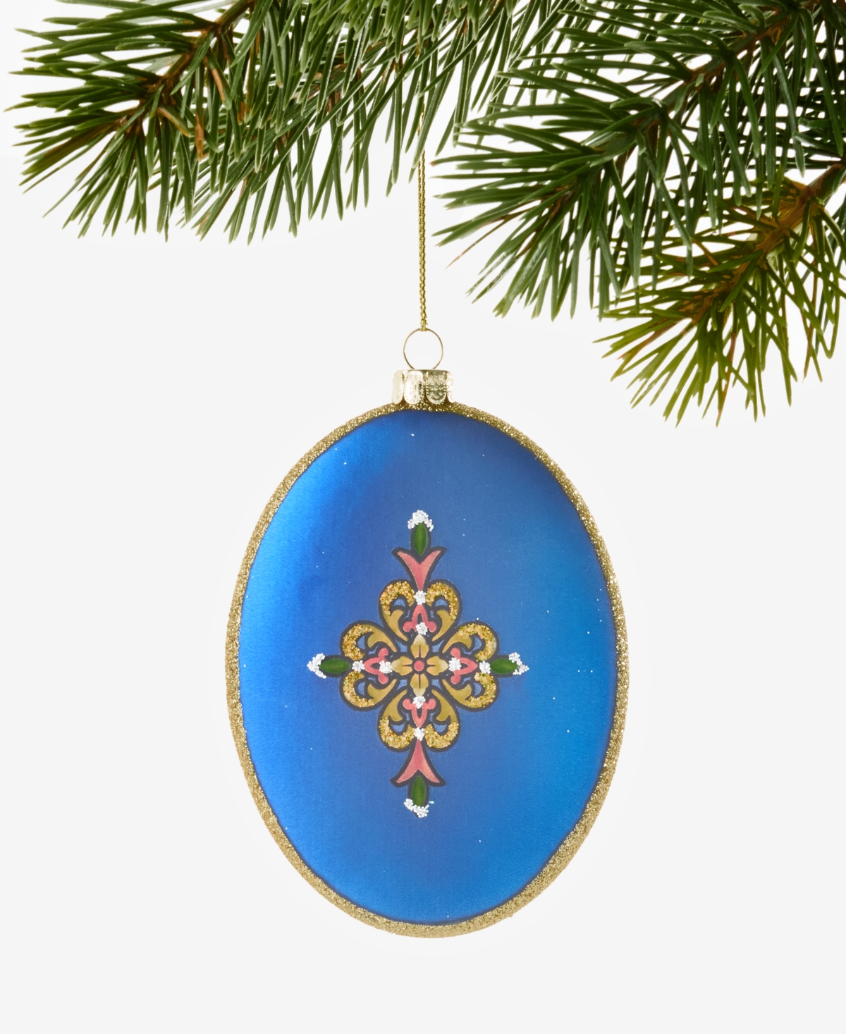 Holiday Lane Blessed Oval Holy Family Ornament, Exclusively at Macy's