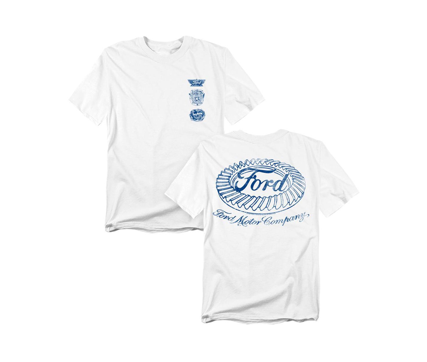 Мужская футболка Mustang Ford Motor Company Front Back, цвет: Белый — фото 2