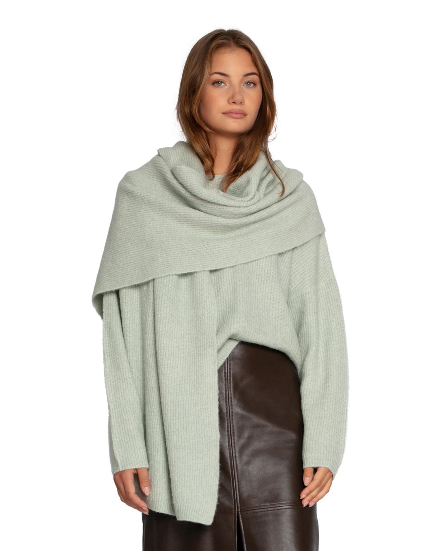 Women's Wrap Me Up Scarf Sweater