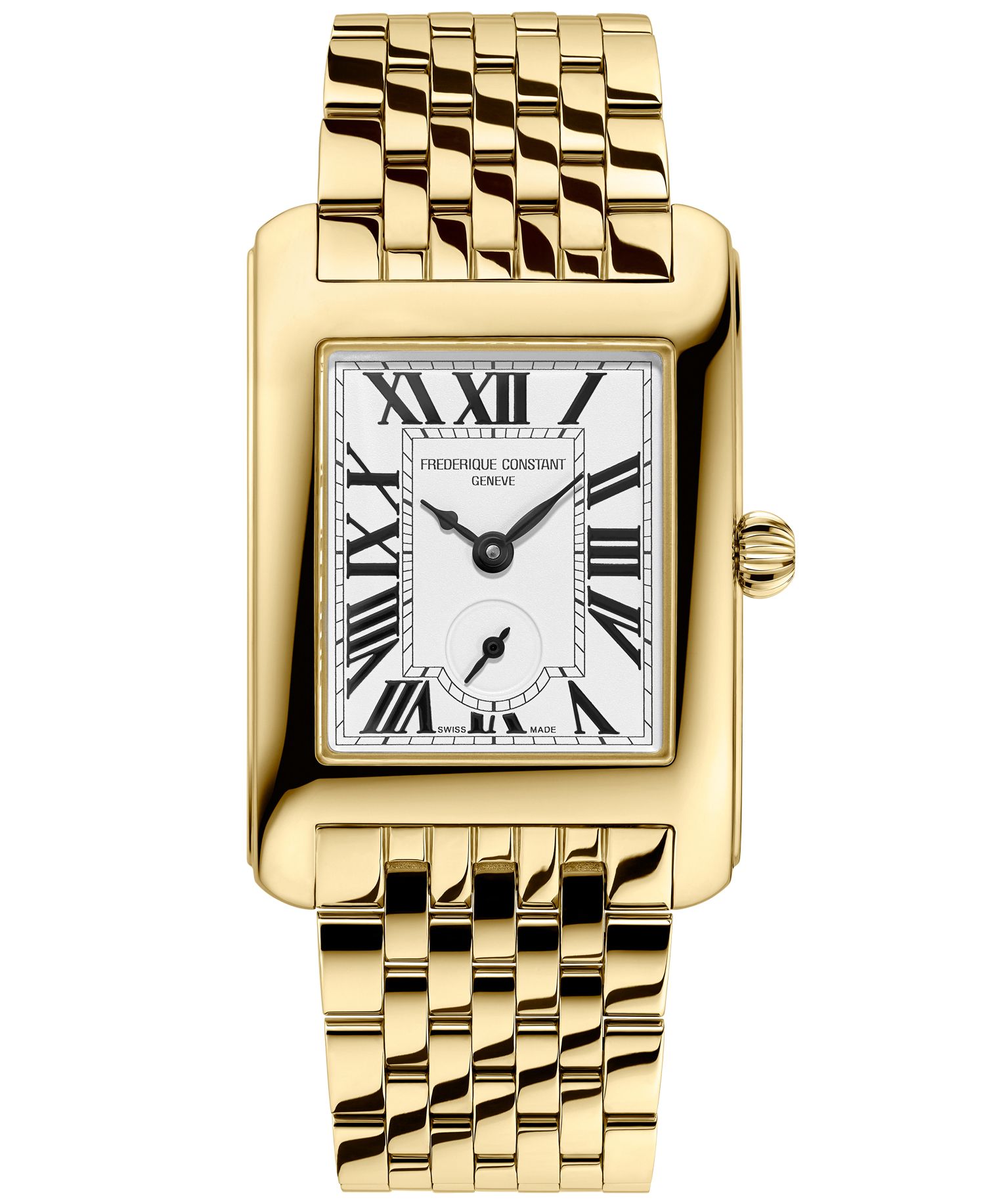 Women's Carree Gold-Tone Stainless Steel Bracelet Watch, 25.2mm