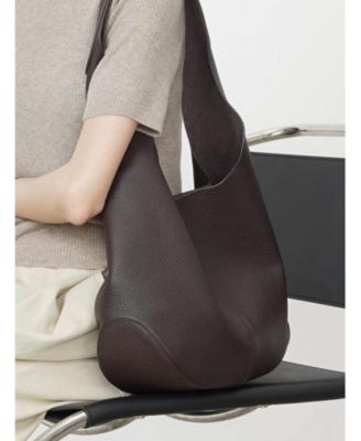Arc Leather Crescent Hobo Bag Soft Pebbled Shoulder Bag Casual Slouchy Handbag thumbnail 2