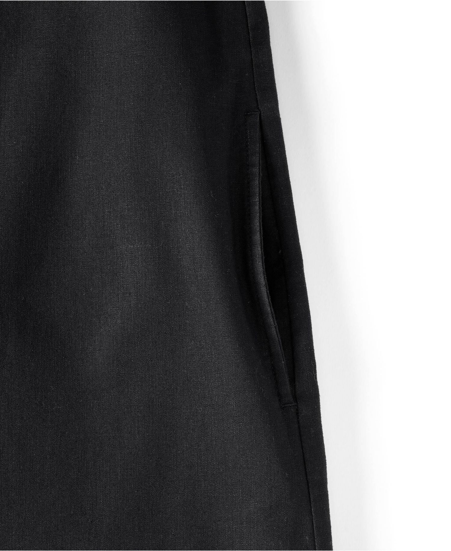 Women's Linen Shift Above the Knee Dress